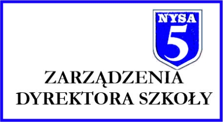 Zarządzenia Dyrektora Szkoły Podstawowej nr 5 w Nysie 2025_2026