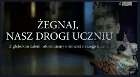 Z głębokim żalem informujemy o śmierci naszego Ucznia